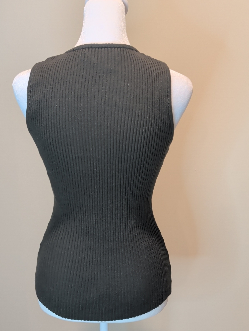 Zesica Ribbed Knit Tank - Army Green - Picture 6 of 9